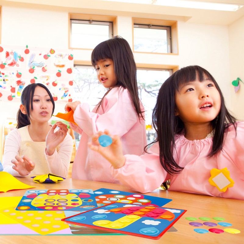 Preschool Children Mushroom Button Nail Intelligent Learning Funny Toy Gift