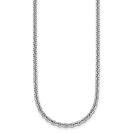 IceCarats 925 Sterling Silver 3.1mm Cable Link Chain 16 inch Belcher Necklace