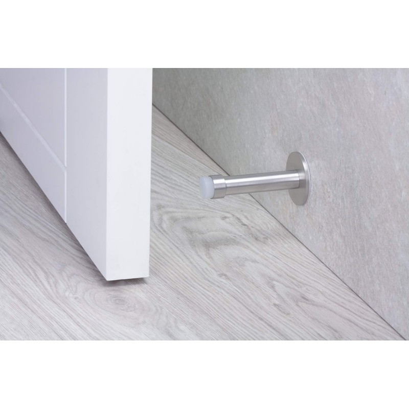 EVI Herrajes, Wall Mounted Door Stop, Stainless Steel, I-128 (Steel