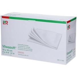 Vliwasoft Non-Woven Dressings 10 x 10 cm Sterile 6-Ply 20 x 5 Dressings