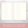 Häfft® Weekly Note Calendar 2025/2026 A5 "Soft Flower" Diary 18