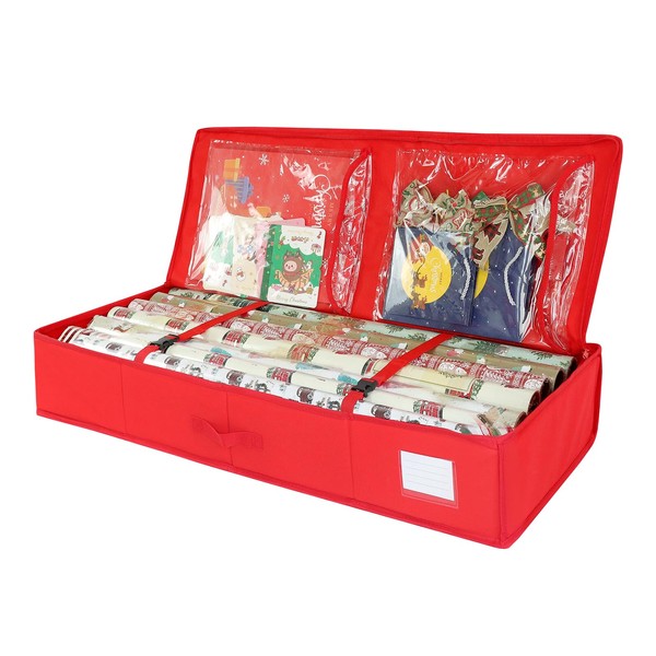 Wrapping Paper Storage - 80.5x34x14cm Wrapping Paper Organizer for Gift