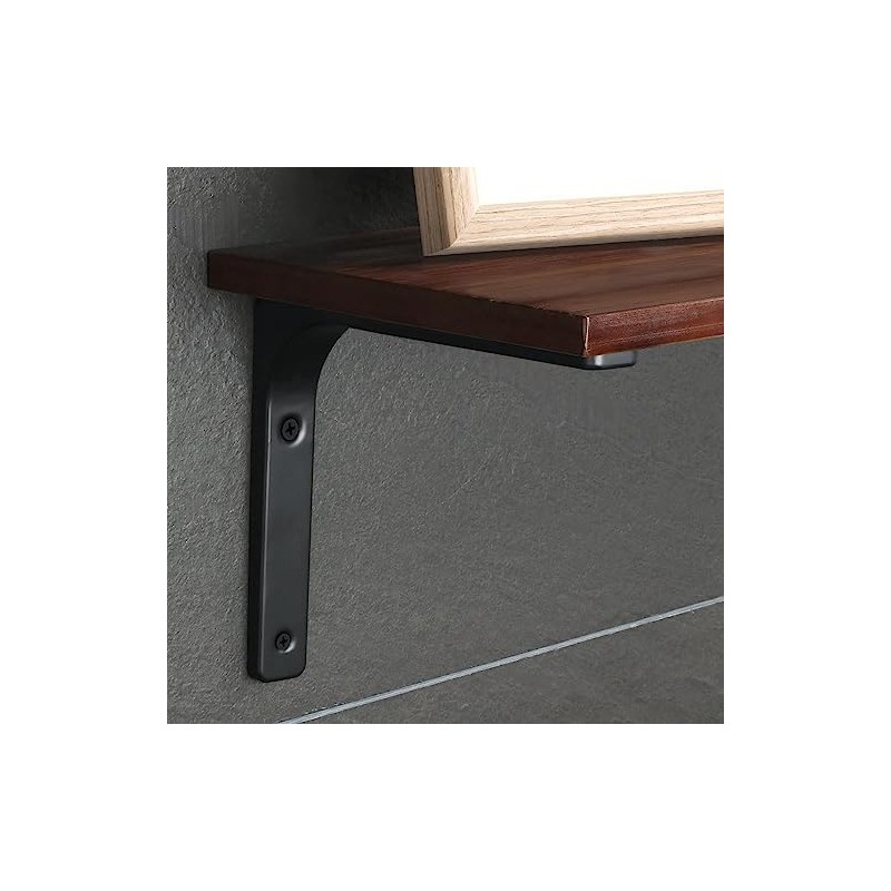 SAYAYO 4 PCS Iron Wall Shelf Bracket, 4 x 4