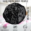 Zewurtuw Luxury Shower Cap Terry Cloth Lined EVA Waterproof Reusable