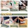 Joyfair 2Pcs Dough Scraper, Stainless Steel Dough Cutter with ABS