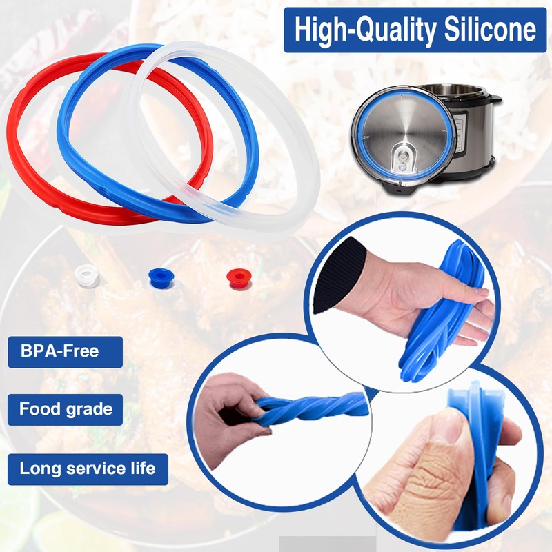 3 Pack Sealing Ring 6 Qt for Instant Pot Sealing
