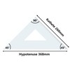 Aristo AR4526 Set Square 45° Perspex 368 MM transparent