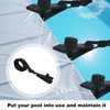 24pcs Pool Solar Cover Reel Attachment Kit, Inground Above Ground