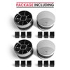 Unicook 2 Pack Grill Control Knobs Replacement, Chrome Plated Plastic
