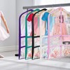 Univivi Clear PVC Dance Costume Garment Bag 40 Inch Hanging