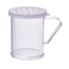 Winco PDG-10CXL, 10 Oz Plastic Dredge with Clear Snap-on Lid,