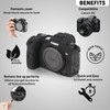 STSEETOP Camera Case for Canon R5 - Silicone Protective DSLR