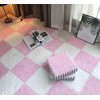 10pcs Plush Foam Floor Mat Color Blocking Split Joint Interlocking