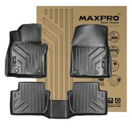 MAXPRO Floor Liner Compatible with Mazda CX-30 (2020-2025), AWD. Custom-fit, Heavy-Duty, All-Weather mats. Waterproof for Tough Conditions. 1st and 2nd Row Custom Floor Mats.