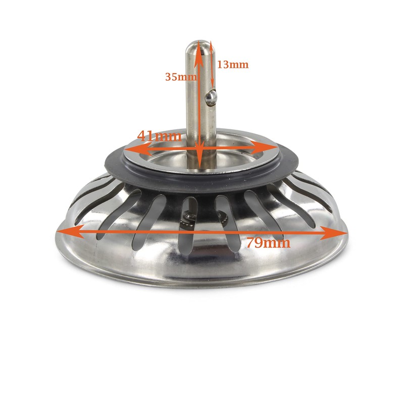 DL-pro Strainer Basket 79 mm with Lifting Rod 8 x