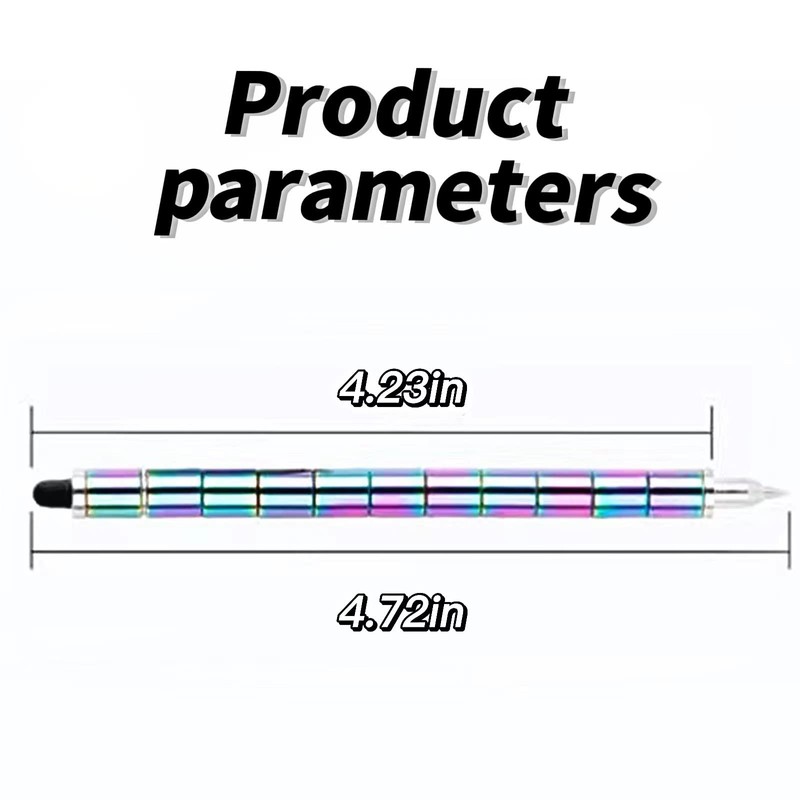 Decompression Magnetic Metal Toy Pen,Multifunctional Deformable Capacities Touch Screen Ballpoint