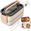 Fiambrera, Aislamiento Caja de Almuerzo de Fugas de 1400 ml,