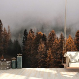 SIGNFORD Wall Mural Woodland Nursery Decor Forest Removable Wallpaper Wall Sticker for Bedroom Living Room - 100x144 inches