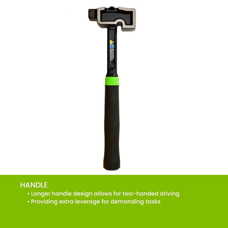 MADI All-Steel Milled Lineman Hammer - Single Piece Forged Steel