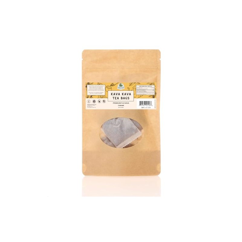 Premium KAVA Tea Bags | Relaxing and Soothing Herbal Blend,