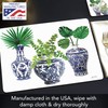 Cala Home Blue Delft Vases Premium Decorative Hardboard Tabletop Placemats