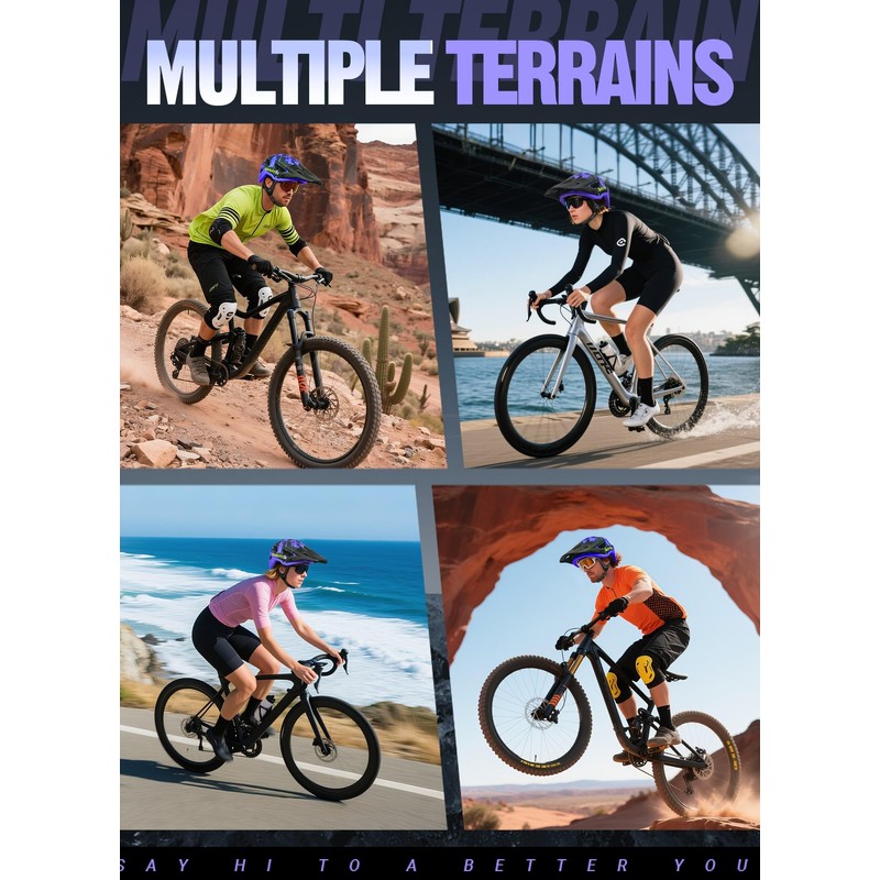 Safuty1st Mountain Bike Helmet for Adults & Youth Lightweight Impact-Resistant