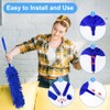 5 en 1 Kit de plumeros, plumeros para limpieza (azul)