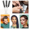 3 Pieces Different Size Highlight Comb Set Waving Hair Comb
