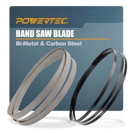 POWERTEC 72-1/2 Inch Bandsaw Blades Assortment for Woodworking & Non-Ferrous Metal Cutting, Band Saw Blades for Delta 28-195, RYOBI BS-5DN, Craftsman, Skil and Dremel 10" Band Saw, 2pk (13711)