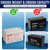 NPP NPP 12V 7Ah Rechargeable AGM SLA Battery with F1