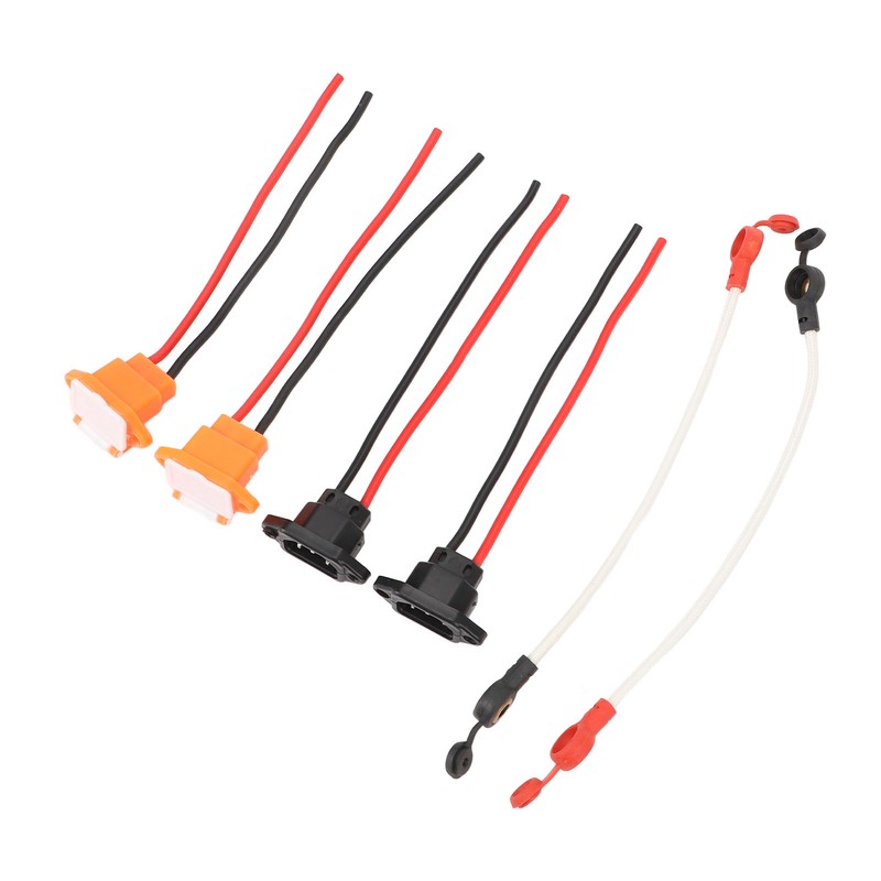 Electric Bike Charging Port Socket with Waterproof Cover Cable Connector