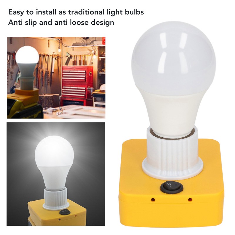 Portable Bulb Lamp Anti Slip PC 7W LED Work Light