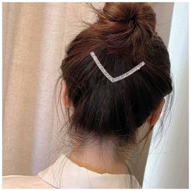 Cimenexe Bohème Kristall Pfeil Haarspange Strass Bar Haarspange Cz V Form Haarnadel Gold Strass Haarnadeln Clips Vintage Kopfbedeckung Dekorative Haarschmuck Schmuck Für Frauen Und Mädchen
