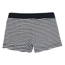 Aivtalk Traje de baño para niños y niños, calzoncillos tipo bóxer a rayas, Negro (Stripe Black), 5-6 Años