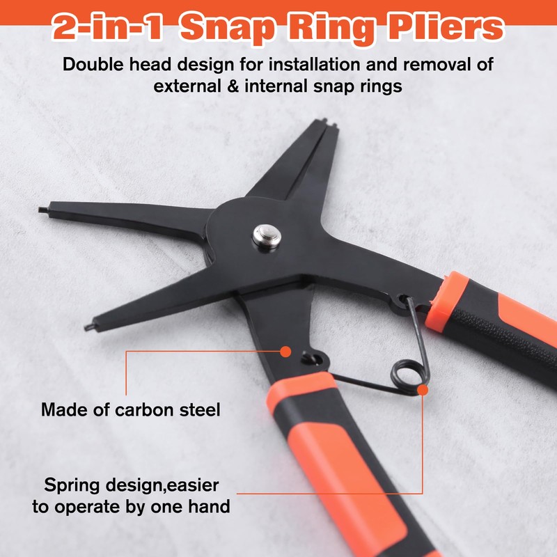 LEONTOOL Snap Ring Pliers, Dual Use, Snap Ring Pliers, For
