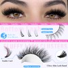 Fluffy Lash Clusters with Bottom Lashes 10-22MM DIY Eyelash Extensions