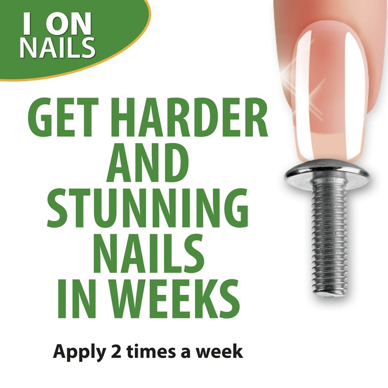 I On Nails Hardener with Calcium Biotin, Longer, Stronger, No