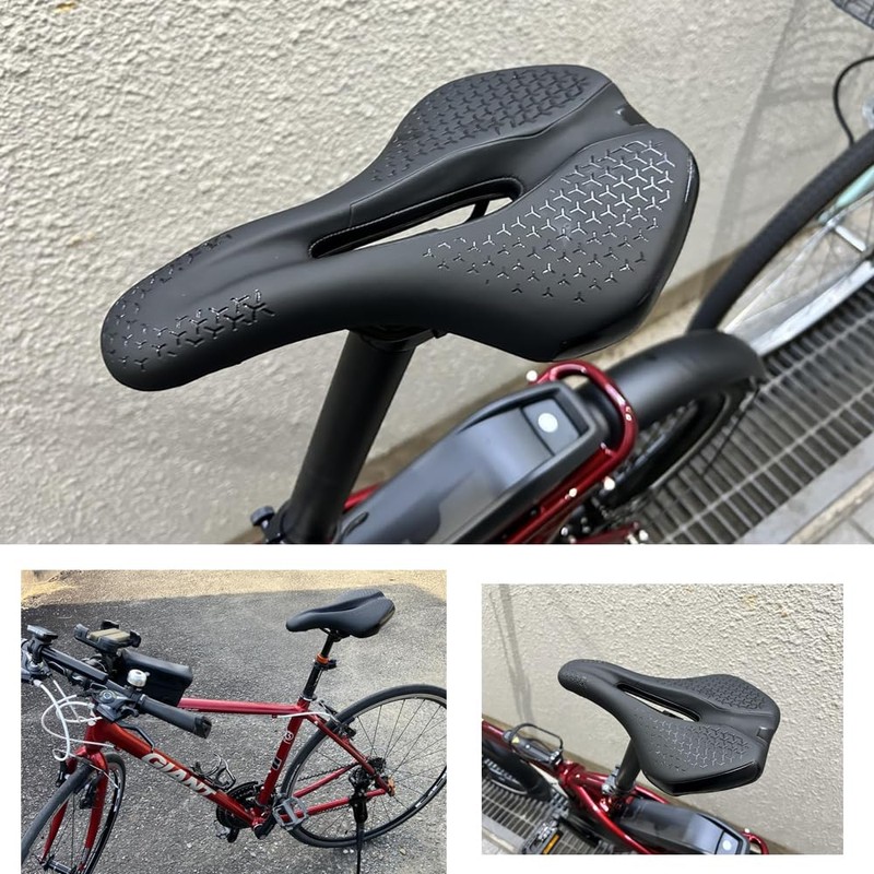 Bicycle Saddle Road Bike Saddle Cushion Memory Foam Painless Shock