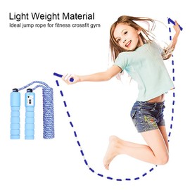 Skipping Rope, Speed Rope, Boxing, Sport, Children, Children's Speed Rope with Counter, Skipping Rope Sports, Adjustable Speed Rope Skipping, blue