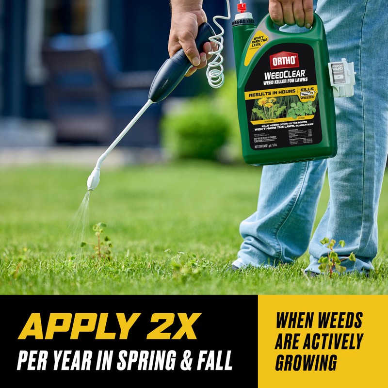 Ortho WeedClear Weed Killer for Lawns with Comfort Wand, Kills