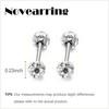 Crystal Ball Stud Earrings for Women Girls Double Ball Earrings