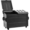 Figures Toy Company Black Dumpster & 3 Gray Trash Cans