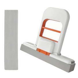 Mini Foldable Desktop Mop with 1 Replacement Sponge Self-Squeeze Sponge Mops for Wet & Dry Cleaning Portable Small Mop for Kitchen Worktops,Bathroom Tile,Glass & Car Interiors Compact Cleaning Tool