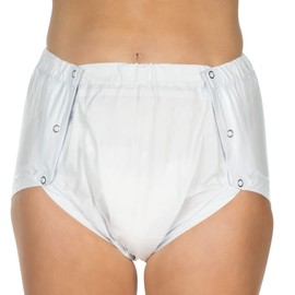 Suprima 1250 Unisex PVC Buttoned Briefs - lavender, size: xl