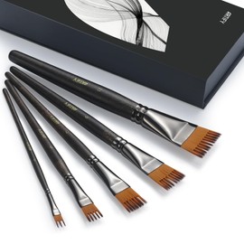 Artify 5 Pcs Professional Grainer Brush Set for Textured Painting #3–#11