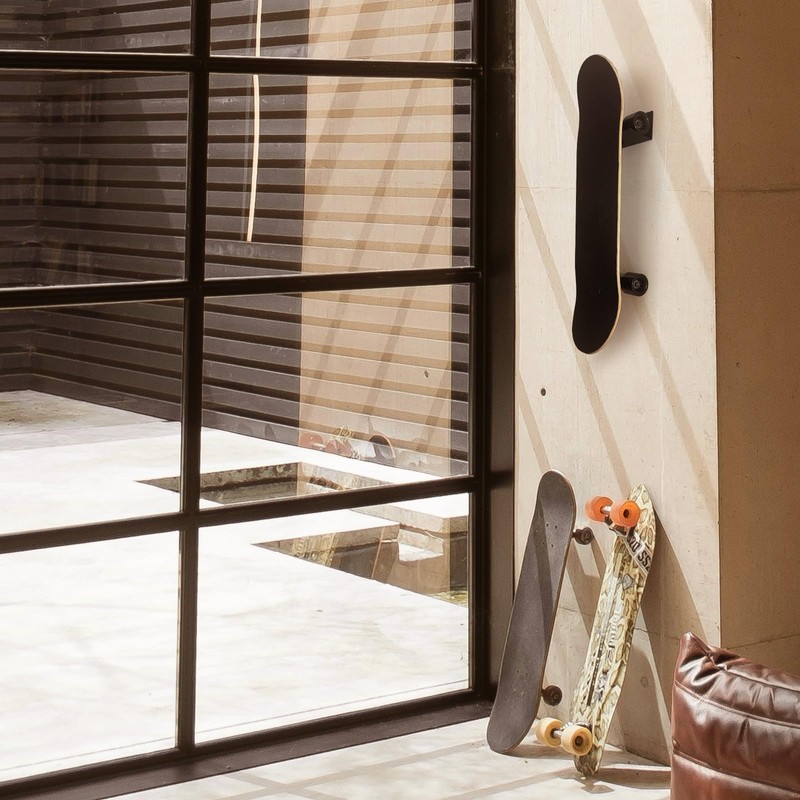 SINNNBLE 2 Pack Standard Skateboard Wall Mount Rack for Longboard