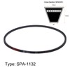 sourcing map SPA1132 V-Belt Drive Belt 1132 mm Pitch Length