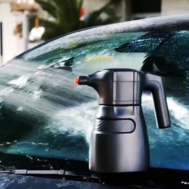 Aimela 2L Electric Foam SprayerAcid&Alka Resistant HDPE Sprayer Bottle USB Rechargeable Portable Pump Spray Multi-Function for Car Detailing, Garden Watering, Home Cleaning (Black)