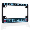 Fastasticdeals Metal Insert Bike License Plate Frame Er Nurse Pass