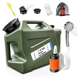 Bonfino Portable Camping Shower with 5 Gallon Water Jug